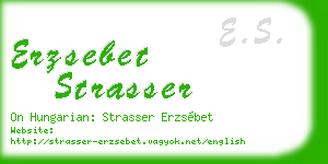 erzsebet strasser business card